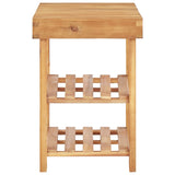 Vidaxl Shoe Rack 70x32x46 cm Solid Acacia Wood