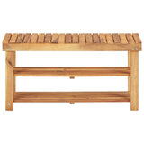 Vidaxl Shoe Rack 90x32x46 cm Solid Acacia Wood