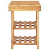 Vidaxl Shoe Rack 90x32x46 cm Solid Acacia Wood