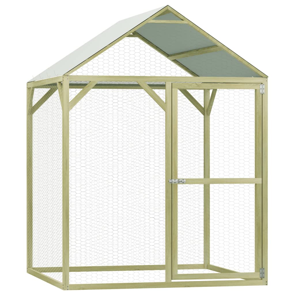 Vidaxl Chicken Coop 1.5x1.5x2 m imprægneret fyrretræ