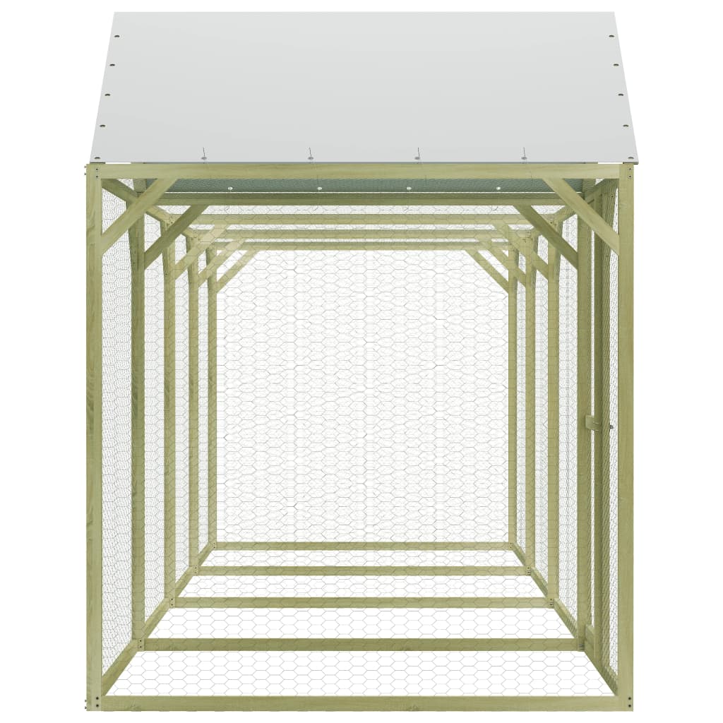 VidaXL Kippenhok 6x1,5x2 m geïmpregneerd grenenhout