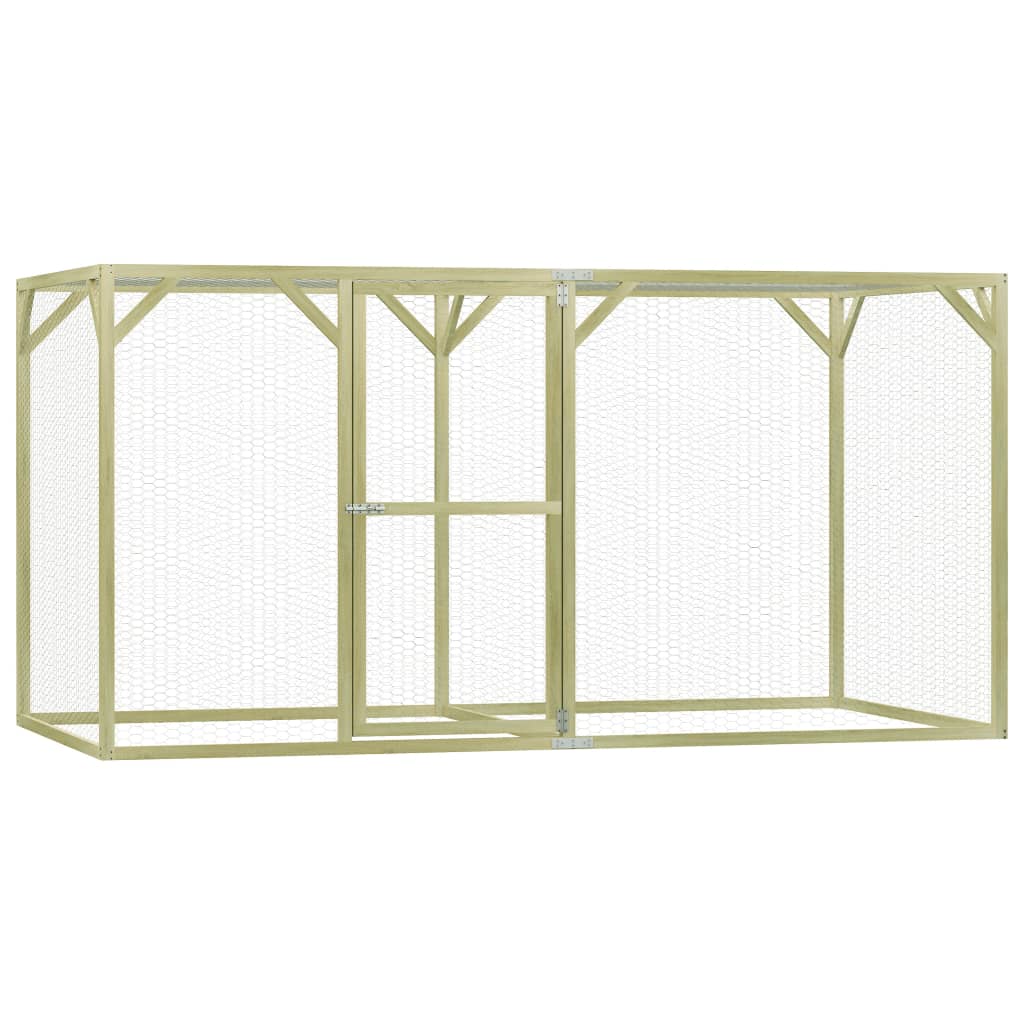 Vidaxl Poulet Coop 1.5x3x1,5 m Pine imprégnée