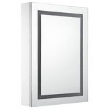 Vidaxl badkamerkast met spiegel en led 50x13x70 cm