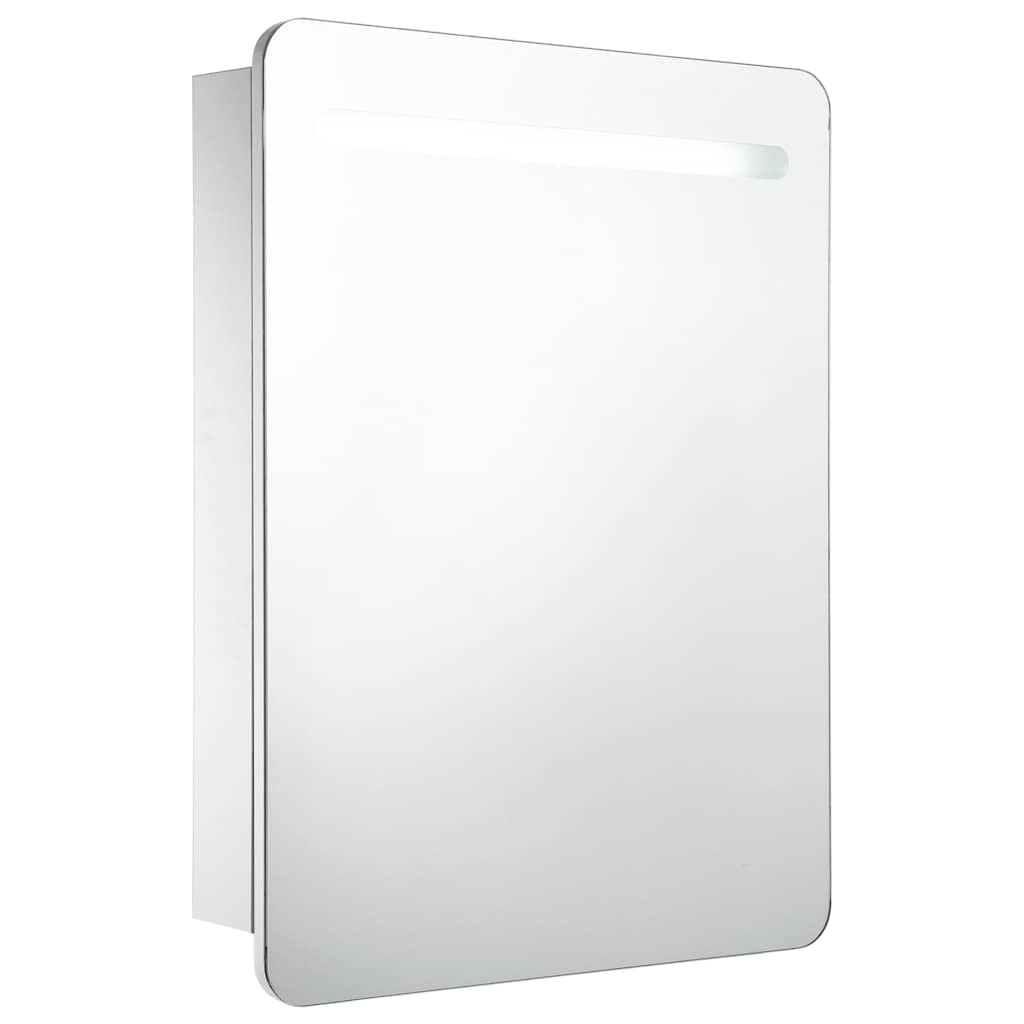 Vidaxl badkamerkast met spiegel en led 60x11x80 cm