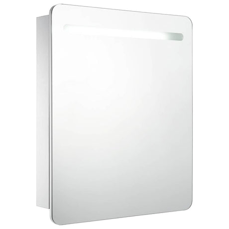 Vidaxl badkamerkastje met spiegel led 68x9x80 cm