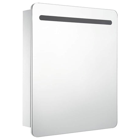 Vidaxl badkamerkastje met spiegel led 68x9x80 cm