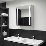 Vidaxl badkamerkast met spiegel en led 60x14x62 cm