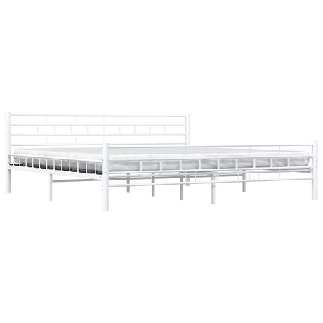 Vidaxl bedframe metaal wit 200x200 cm
