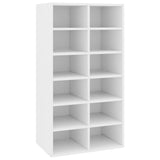 VIDAXL -Schuhregal 54x34x100,5 cm verarbeitetes Holz weiß