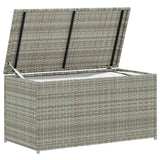 Vidaxl tuinbox 100x50x50 cm poly rattan grijs