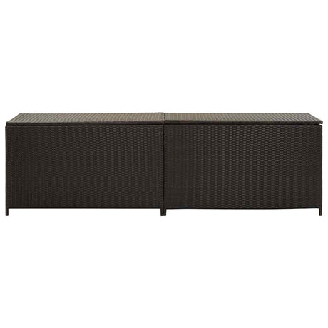 Vidaxl tuinbox 200x50x60 cm poly rattan bruin