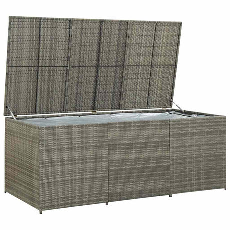 Vidaxl tuinbox 180x90x70 cm poly rattan grijs