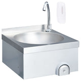 VIDAXL -Waschbecken mit Tap- und Seifspender Edelstahl