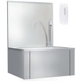 VIDAXL -Waschbecken mit Tap- und Seifspender Edelstahl