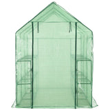 Vidaxl Walk -in Greenhouse z 12 półkami 143x214x196 cm Steel