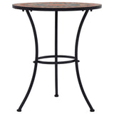 Vidaxl bistrotafel mozaïek 60 cm keramiek oranje en grijs