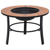 Vidaxl Fire Bowl Mosaic 68 cm keramisk terrakotta -färgad