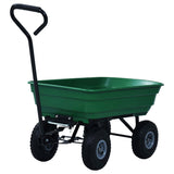 Vidaxl tuinkiepwagen 300 kg 75l groen