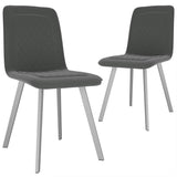 Vidaxl eetkamerstoelen 2 st fluweel grijs