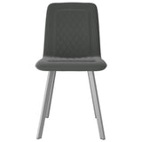 Vidaxl eetkamerstoelen 2 st fluweel grijs