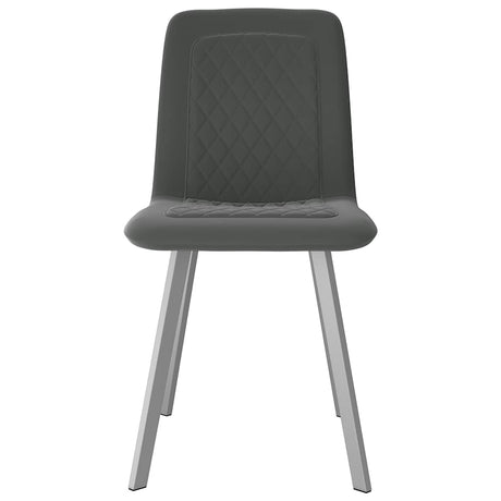 Vidaxl eetkamerstoelen 2 st fluweel grijs