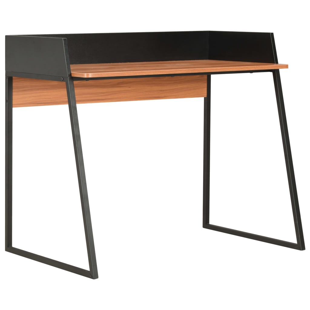 Vidaxl bureau 90x60x88 cm zwart en bruin