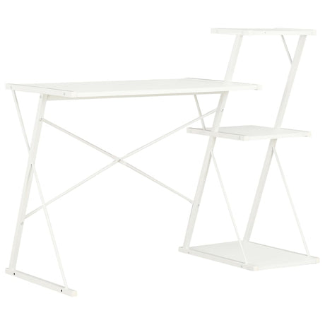 Vidaxl bureau met schap 116x50x93 cm wit