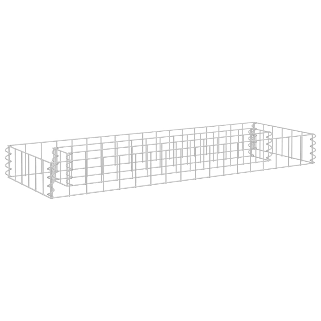 Bidaxl Gabion Planter insåg 90x30x10 cm galvaniserat stål