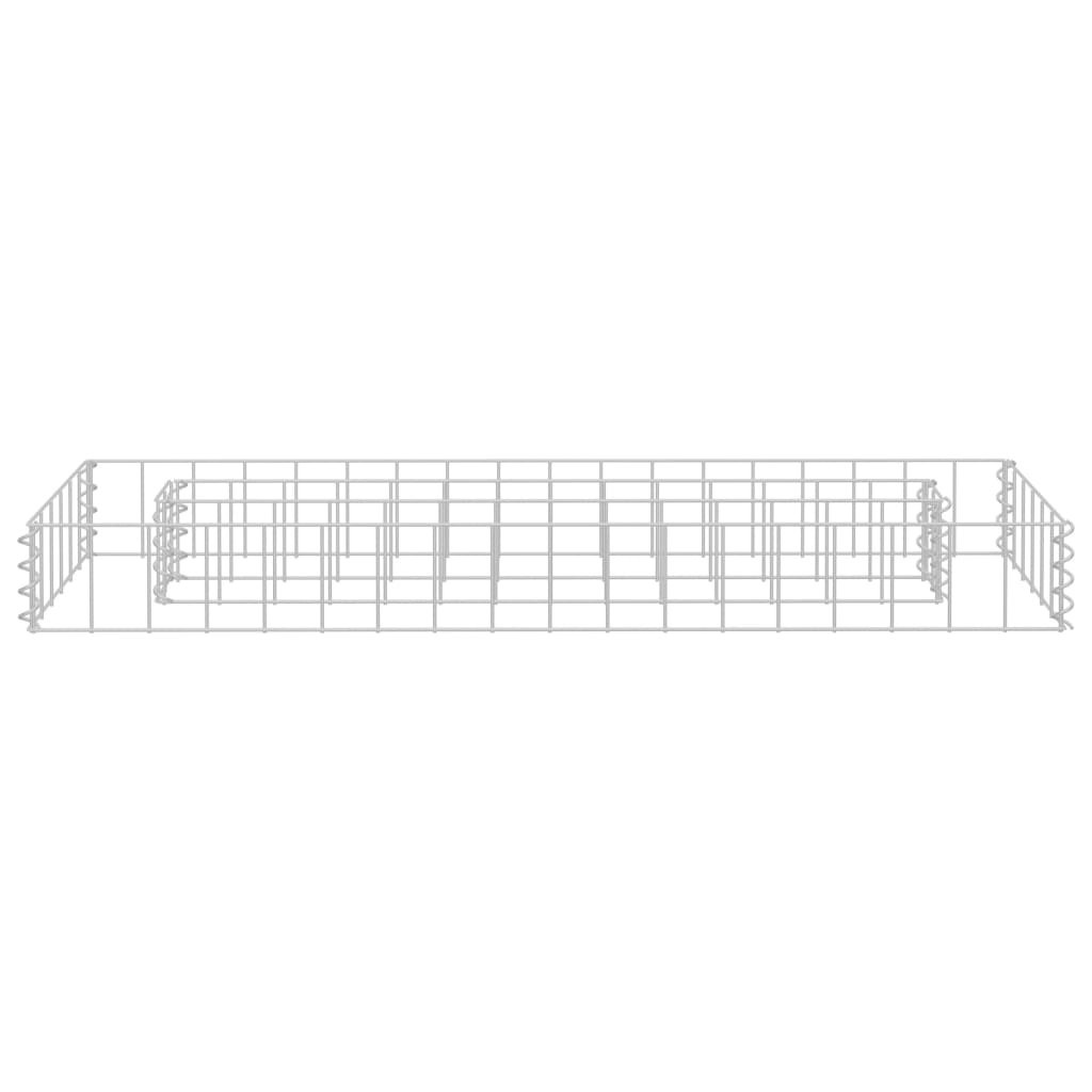 Vidaxl Gabion Planter Insented 90x30x10 cm galvanisert stål