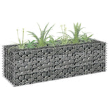 Vidaxl Gabion Planter hævede 90x30x30 cm galvaniseret stål