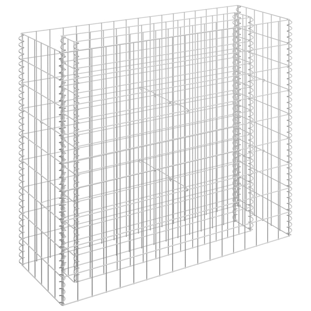 Vidaxl Gabion Planter Insented 90x30x90 cm galvaniseret stål