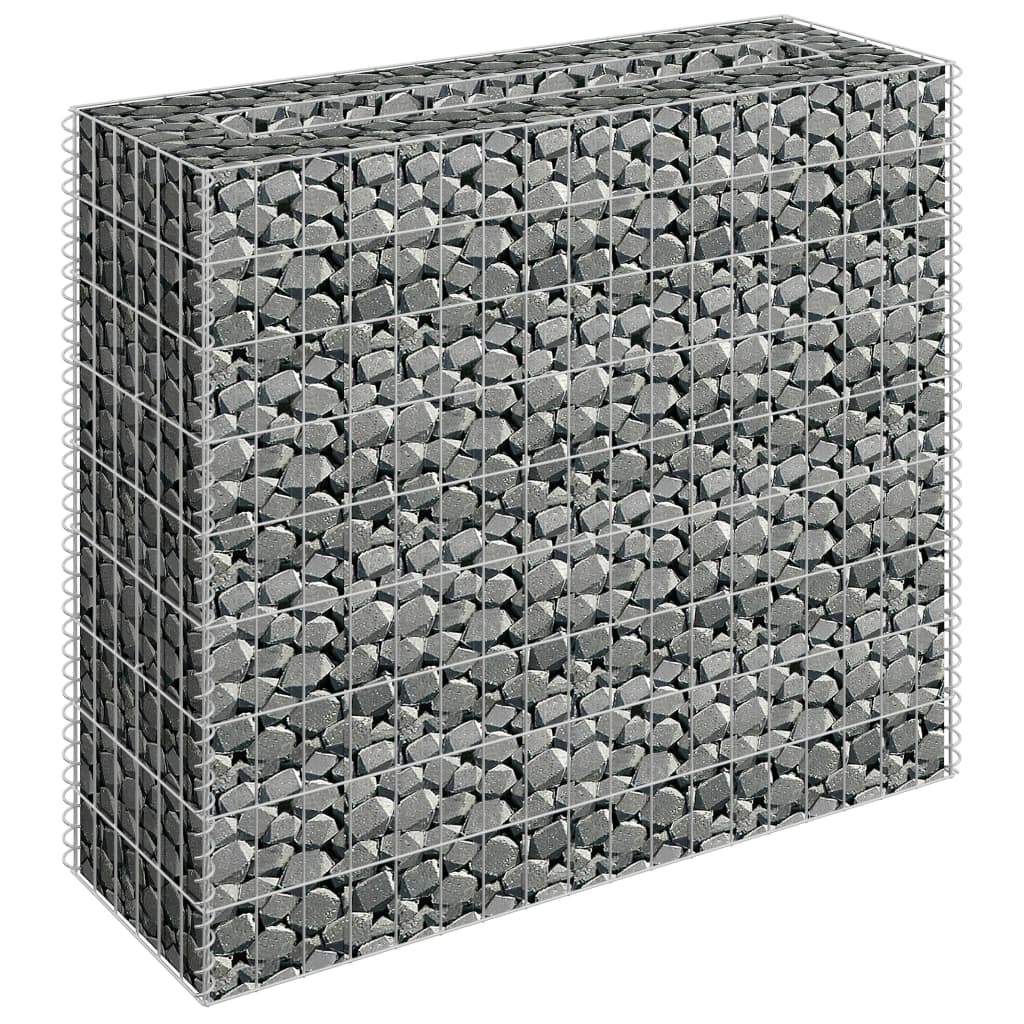 VIDAXL Gabion Planilnik je vpornil 90x30x90 cm pocinkano jeklo