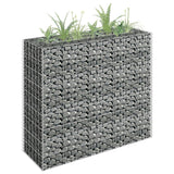 Vidaxl gabion plantenbak verhoogd 90x30x90 cm gegalvaniseerd staal