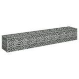 Vidaxl Gabion Planter hævet 180x30x30 cm galvaniseret stål