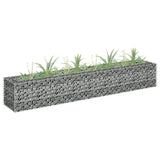 Vidaxl Gabion Planter hævet 180x30x30 cm galvaniseret stål