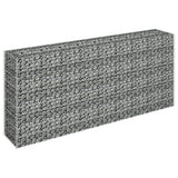 Vidaxl Gabion Planter hævet 180x30x90 cm galvaniseret stål