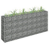 Vidaxl Gabion Planter hevet 180x30x90 cm galvanisert stål