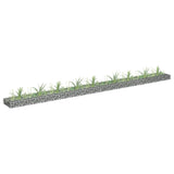 Vidaxl Gabion Planter Insaind 360x30x10 cm pocinkano jeklo