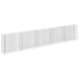 Vidaxl Gabion Planter insensible 450x30x90 cm en acier galvanisé