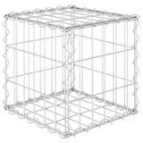 Vidaxl Gabion Fiorter Cubo rialzato 30x30x30 cm Filo in acciaio