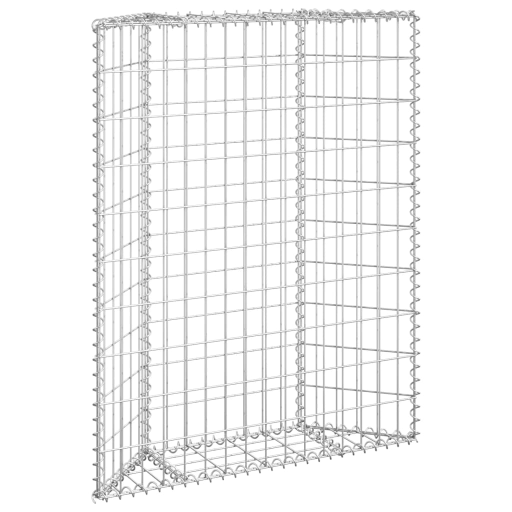 Vidaxl Gabion Planning Trapezoide de Buck 80x20x100 cm de acero galvanizado