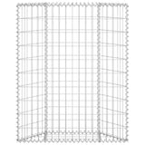 Trapezoid 80x20x100 cm galvanizovaná ocel Vidaxl Gabion Planning