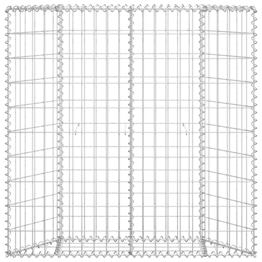 Vidaxl Gabion Planning Trapezoid 100x20x100 cm ocynkowana stal