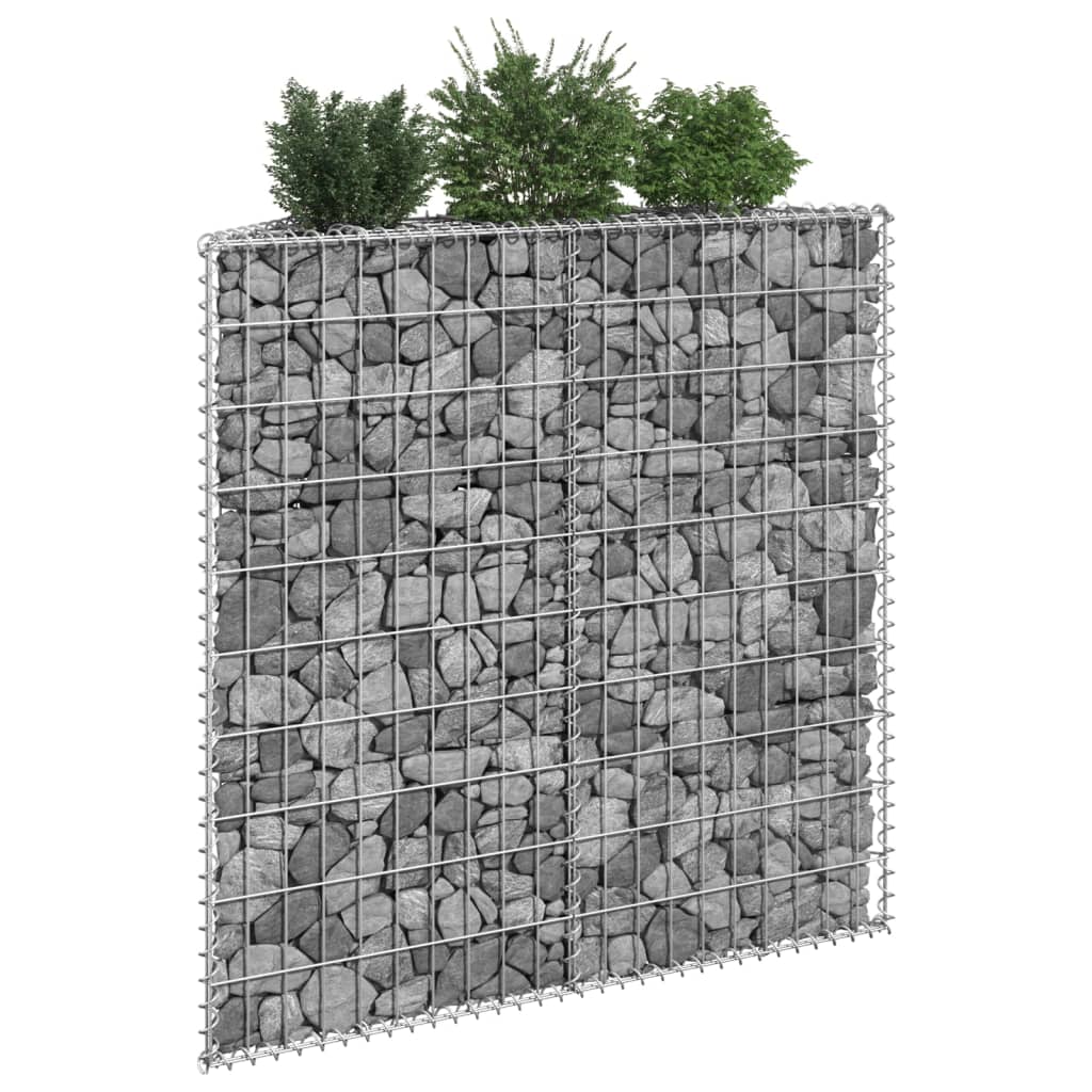 Vidaxl Gabion Planning Buck's Trapezoid 100x20x100 cm galvaniseret stål