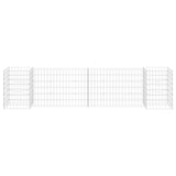 Vidaxl Gabion Planter H-formet 260x40x60 cm ståltråd