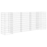 Vidaxl Gabion Planning Box H-formad 260x40x100 cm ståltråd