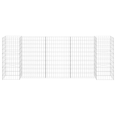 Vidaxl Gabion Planungsbox H-förmig 260x40x100 cm Stahldraht
