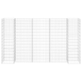 Vidaxl Gabion Planning Box v obliki črke H 260x40x150 cm jeklena žica