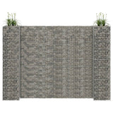 Vidaxl Gabion Planter v obliki črke H 260x40x180 cm jeklena žica