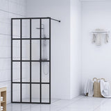 Vidaxl Walk -in shower wall 80x195 cm Transparent tempered glass